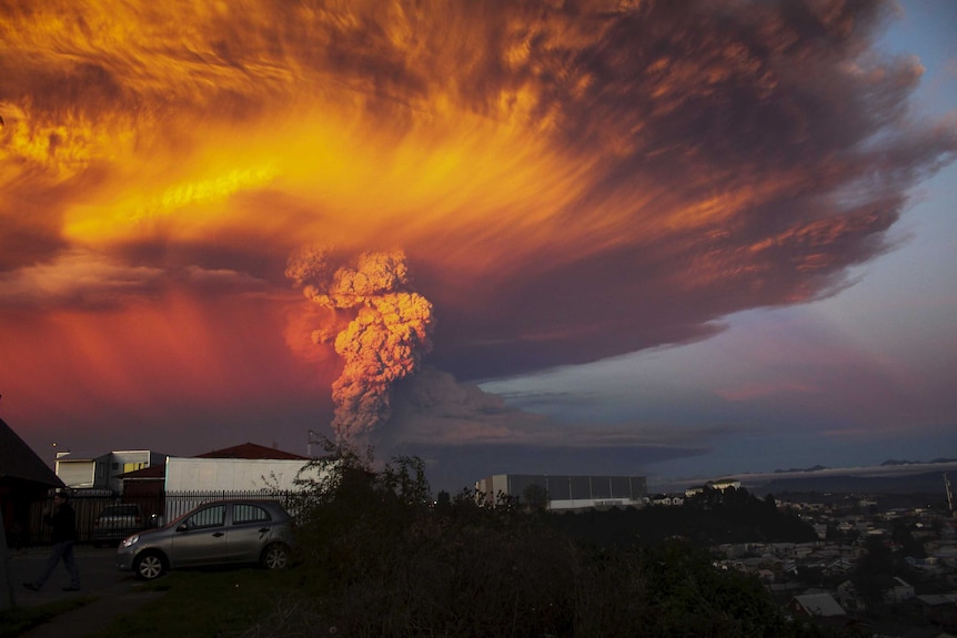 Winter volcano